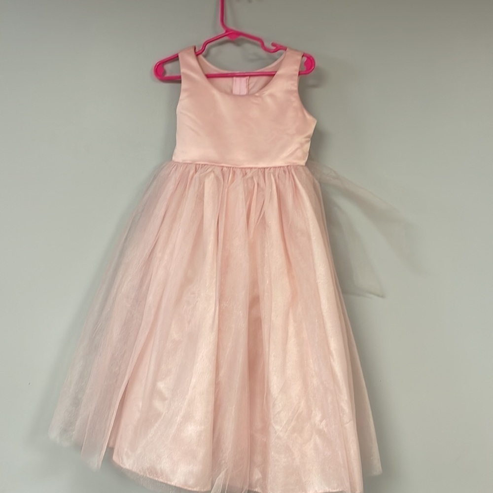 Good Girl USA Dress, Pink fit and flare  Sleeveless, double bow